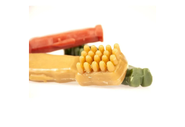 Веганское лакомство для собак по уходу за зубами в форме зубной щетки, M (10,5 см), 4 цвета,1 кг