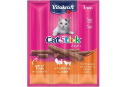 Ласощі для кішок Vitakraft Cat Stick Turkey & Lamb (м'ясні палички з індичкою та бараниною) - 18 г (3х6г)