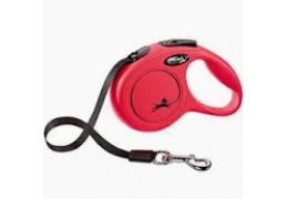 Повідець-рулетка Flexi зі стрічкою «New Classic» S 5 м / 15 кг (червона)