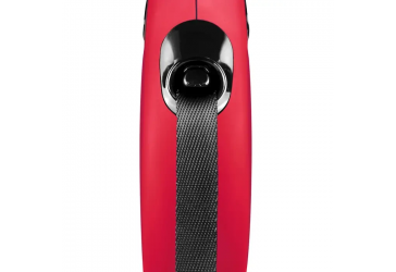 Повідець-рулетка Flexi зі стрічкою «New Classic» S 5 м / 15 кг (червона)