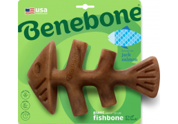 Іграшка Benebone Fishbone Salmon міцна для гризіння Рибна кістка зі смаком лосося розмір LARGE для собак вагою до 40 кг