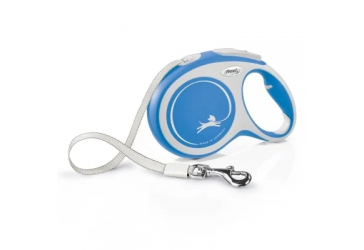 Повідець-рулетка Flexi New Comfort L стрічка 8m/50кг синій