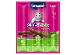 Ласощі для кішок Vitakraft Cat Stick Chicken&Cat grass (з куркою та котячою травою) палички -18 гр (3х6г)