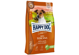 Сухий корм Happy Dog Sensible Mini Toscana сухий корм для собак дрібних порід з качкою та лососем, 4 кг