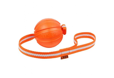 Мячик Liker 9 Line на ленте, 9 см, оранжевый