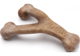 Іграшка Benebone Puppy Wishbone Bacon для гризіння Важіль зі смаком бекону розмір MEDIUM для цуценят вагою до 27 кг