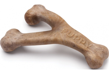 Іграшка Benebone Puppy Wishbone Bacon для гризіння Важіль зі смаком бекону розмір SMALL для цуценят вагою до 13 кг