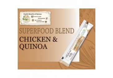 Лакомство для кошек Natural Kitty Creamy Treats Superfood Blend: курица и киноа, в желе, 24 стыка по 12 г