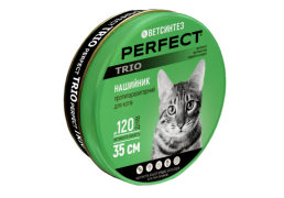 Ошейник противопаразитарный для кошек PerFect Trio 35 см