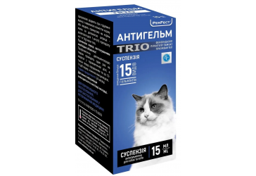 Антигельм TRIO суспензия для собак и кошек 15мл