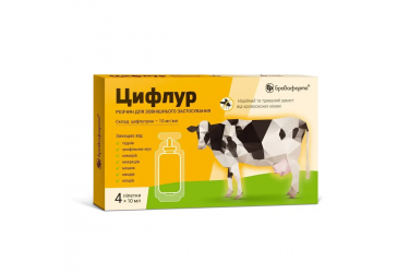 Цифлур (ДЛЯ ЖИВОТНЫХ) раствор инсектоакарицидного действия по 10 мл, 4 пипетки