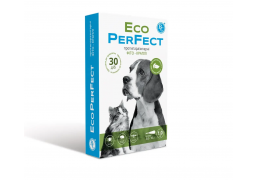 Противопаразитарные фито-капли Eco PerFect от блох, клещей и комаров для кошек и собак на вес 3-10кг (4 шт)