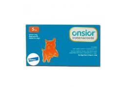 Протизапальні та болезаспокійливі таблетки Онсіор 5мг для собак вагою від 2,5 до 5кг 6 табл, 1 блістер (без к
